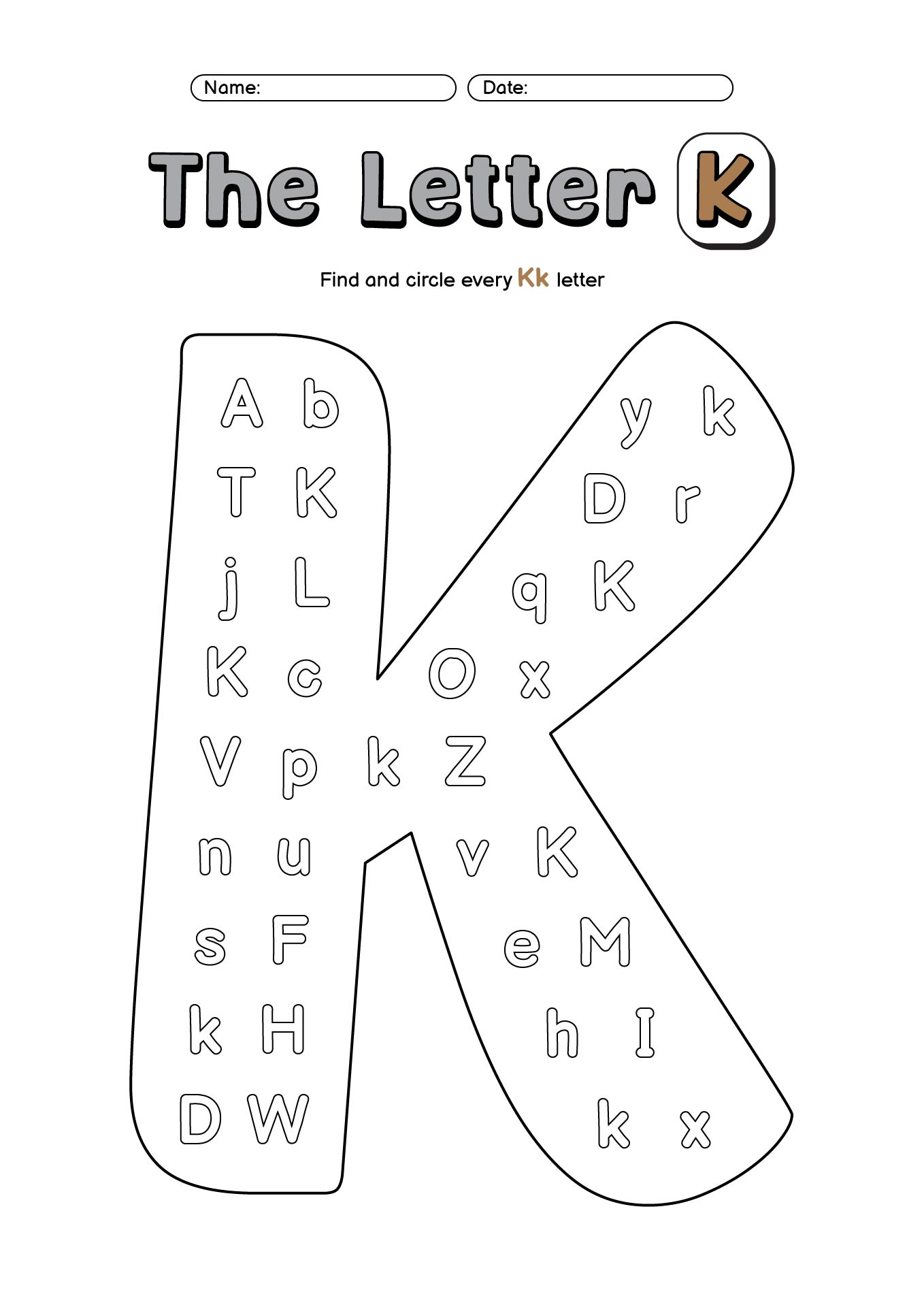 Letter K Activities For Preschoolers