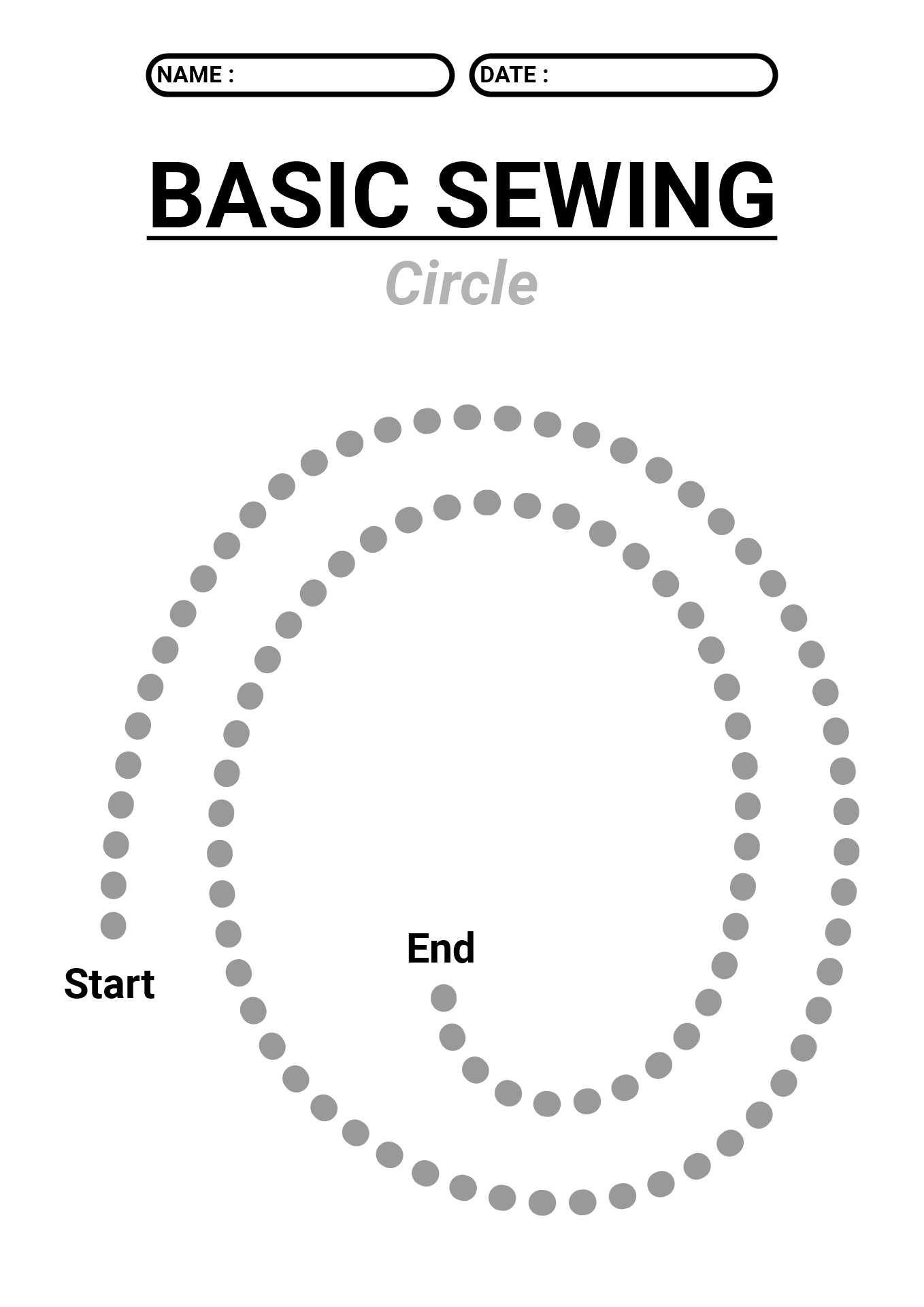 Printable Basic Sewing Skills Worksheets