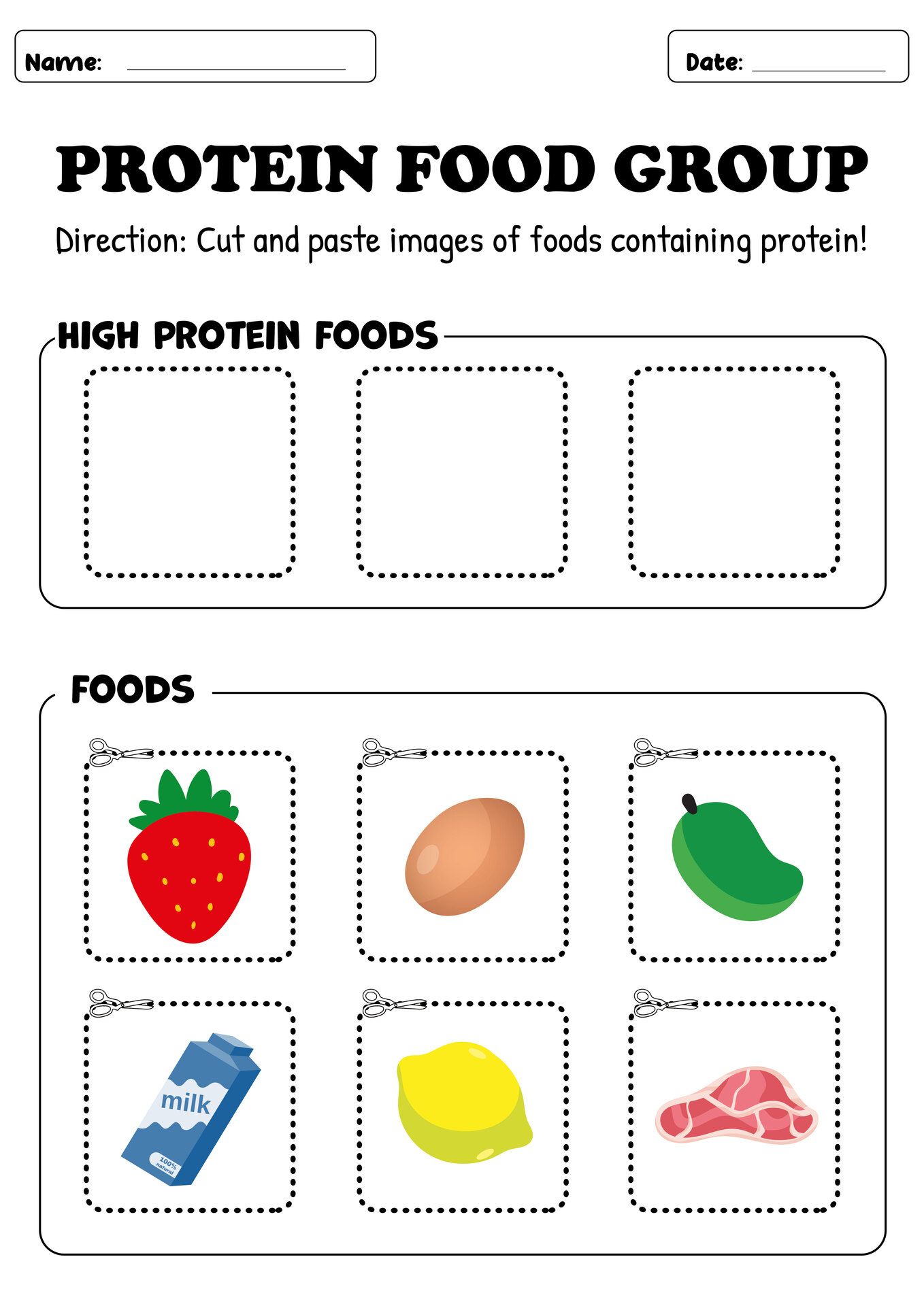 Interactive Protein Group Lesson Plans