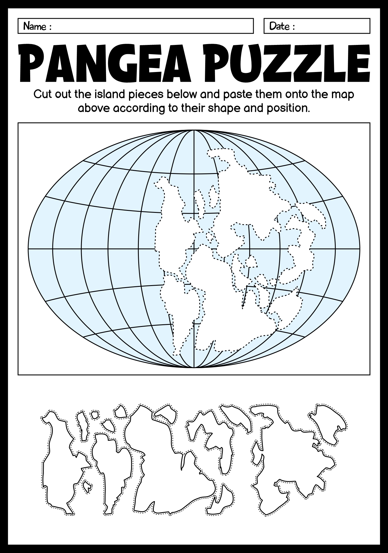 Pangea Puzzle Kit For Students