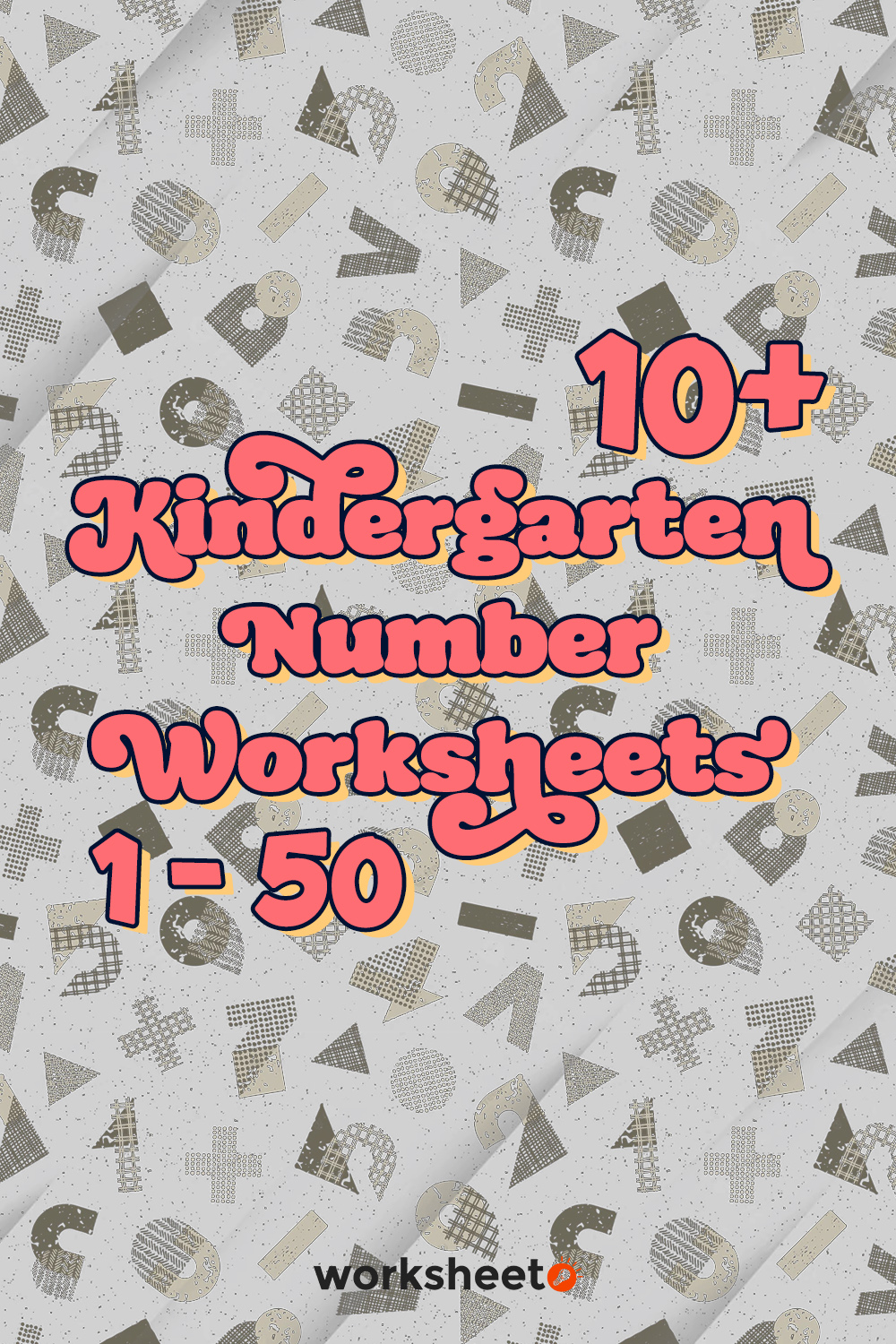 Kindergarten Number Worksheets 1 50