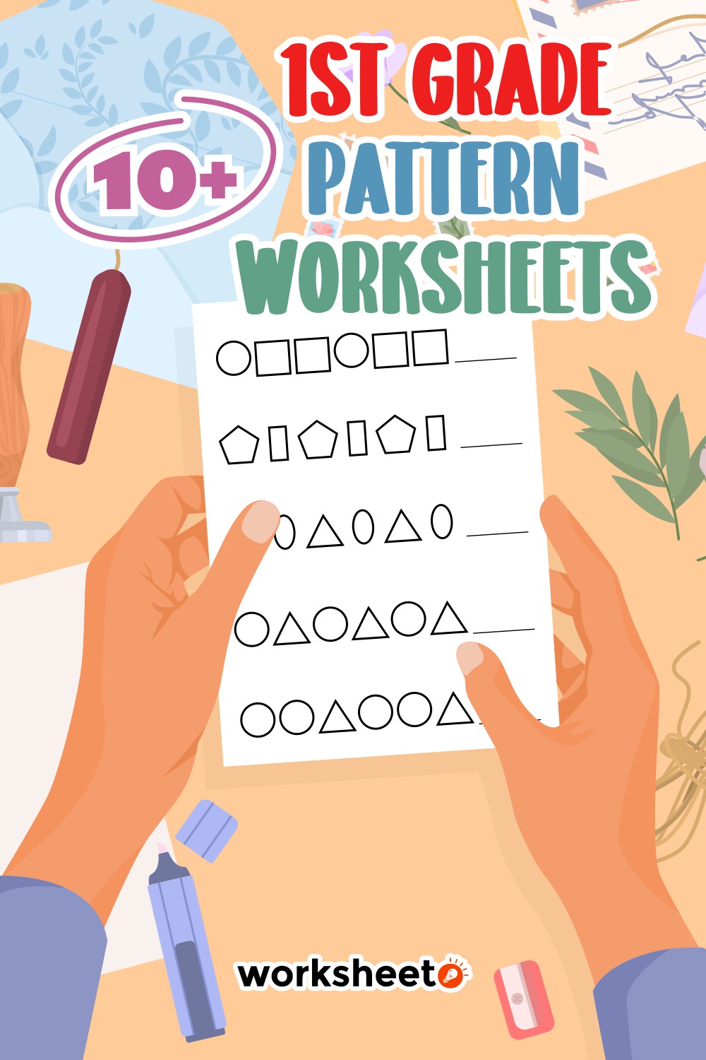 14 Images of 1st Grade Pattern Worksheets