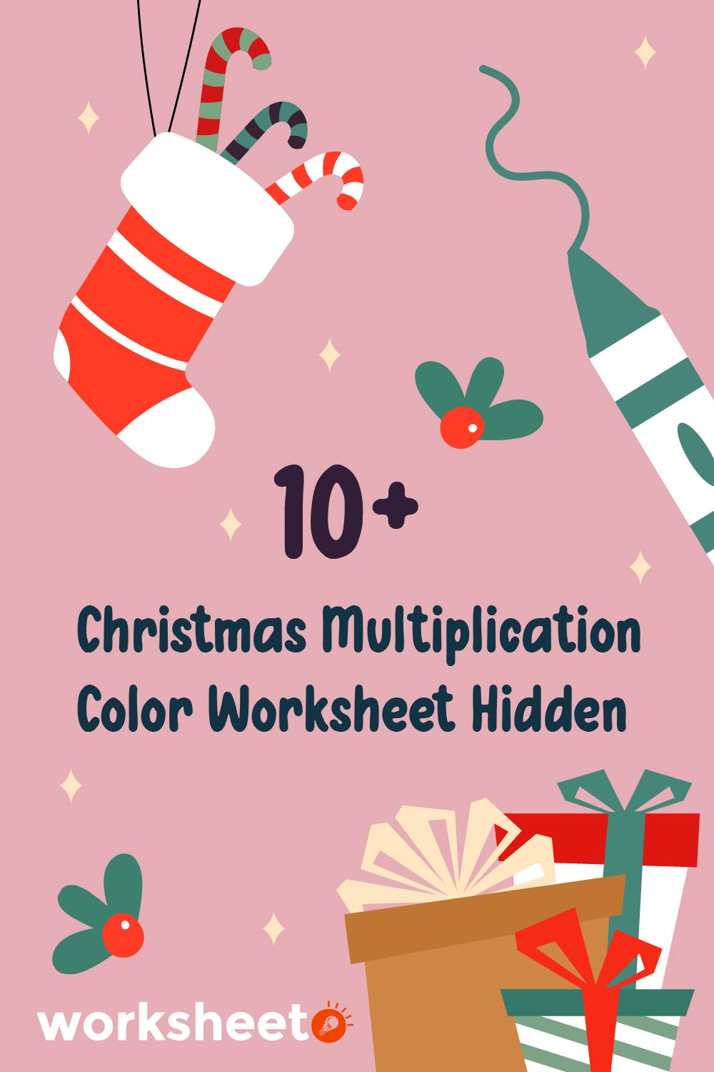 14 Images of Christmas Multiplication Color Worksheet Hidden