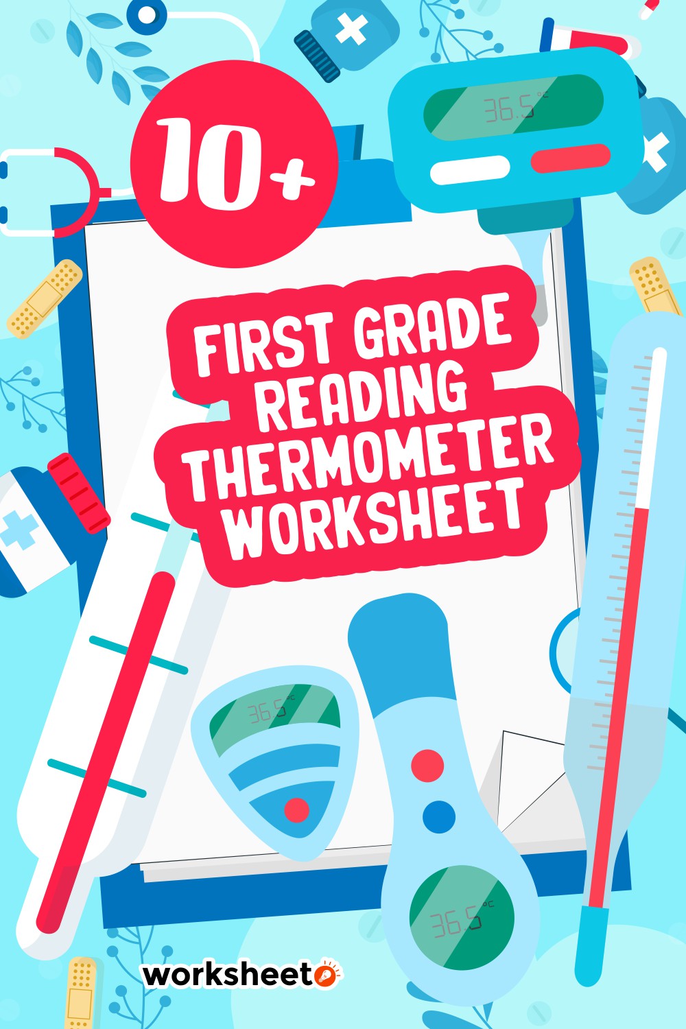 First Grade Reading Thermometer Worksheet
