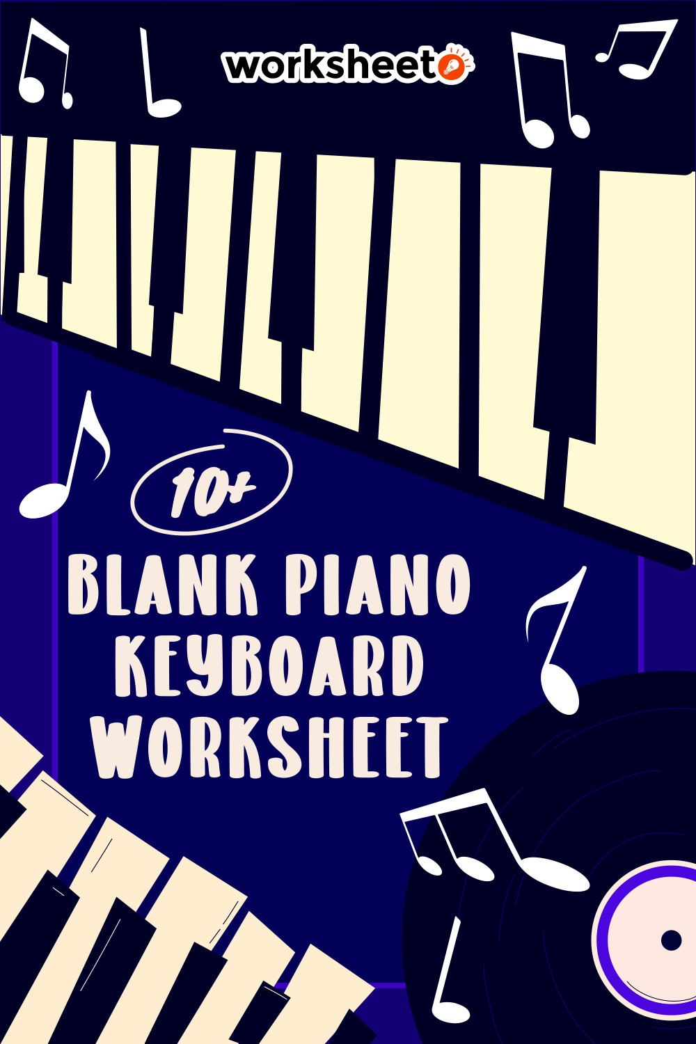 Blank Piano Keyboard Worksheet
