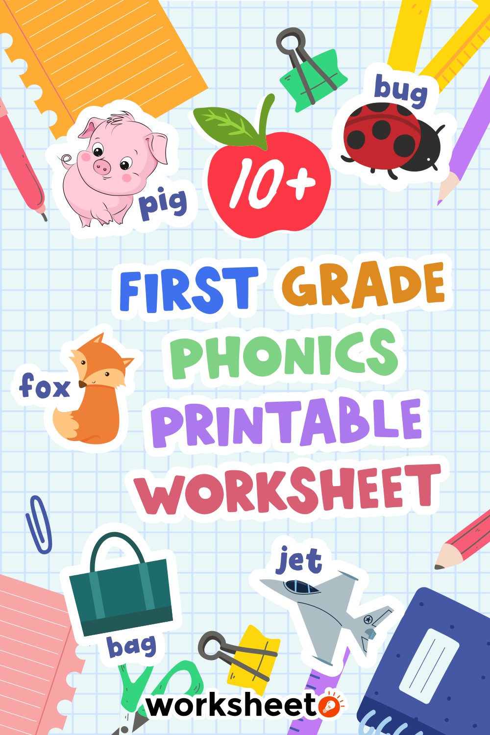 First Grade Phonics Printable Worksheet