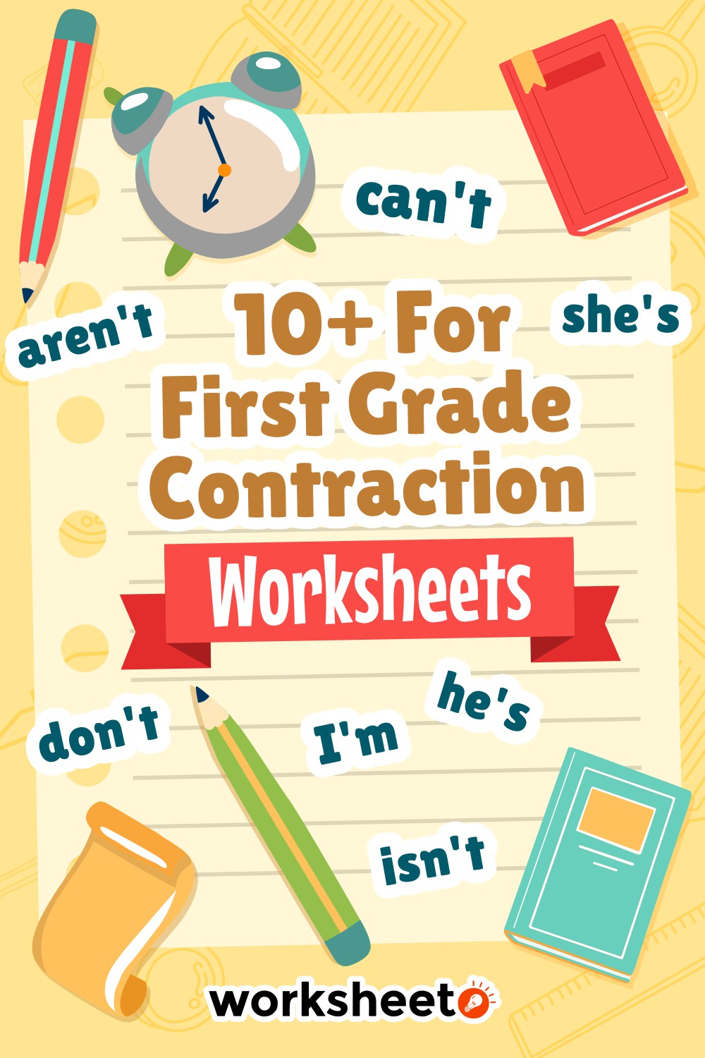 For First Grade Contraction Worksheets