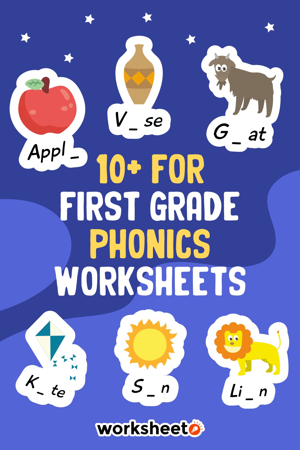 For First Grade Phonics Worksheets