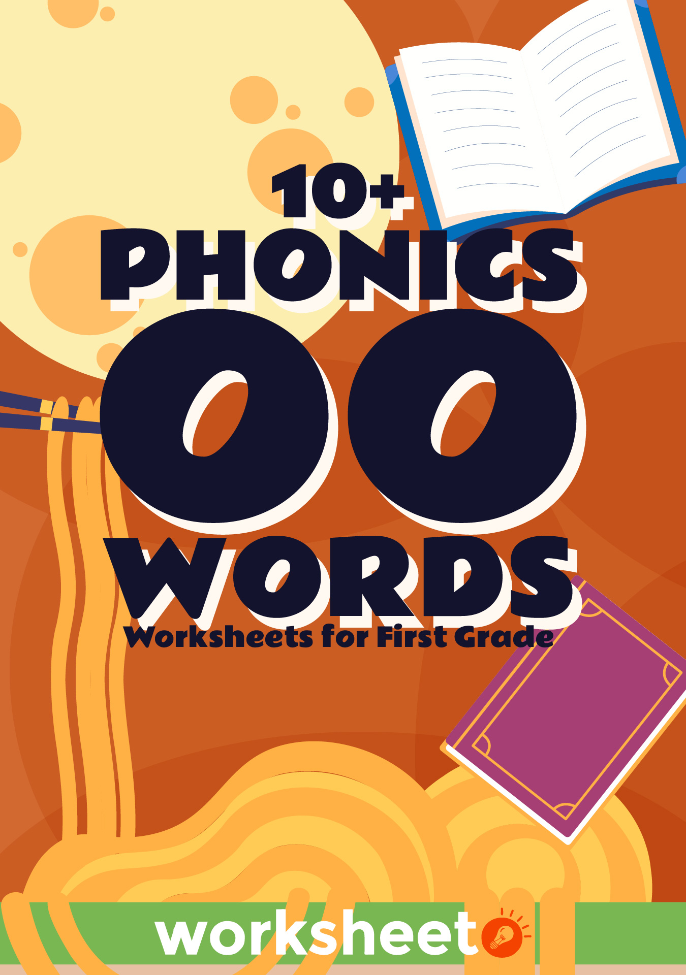Phonics Oo Words Worksheets for First Grade
