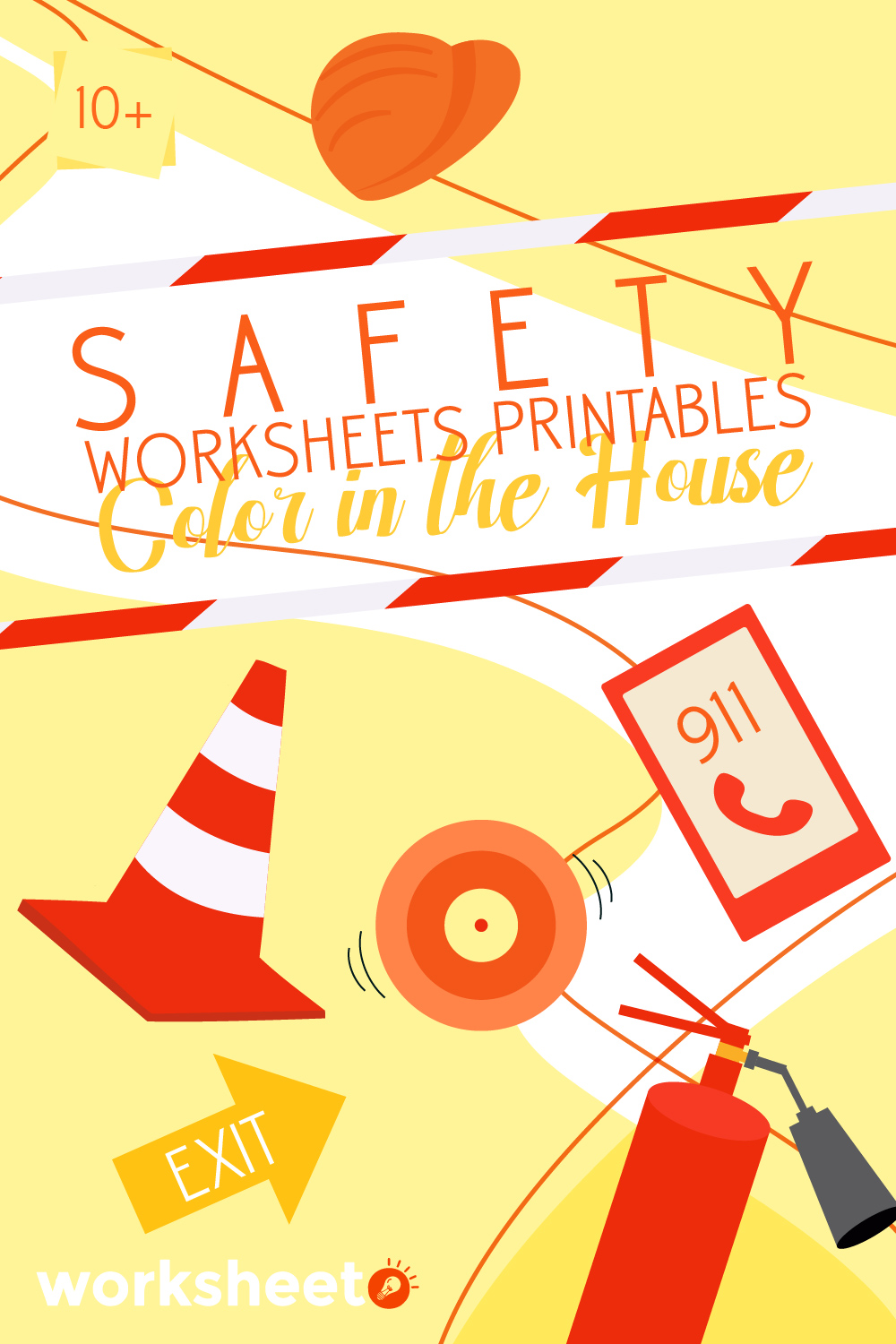 Safety Worksheets Printables Color in the House