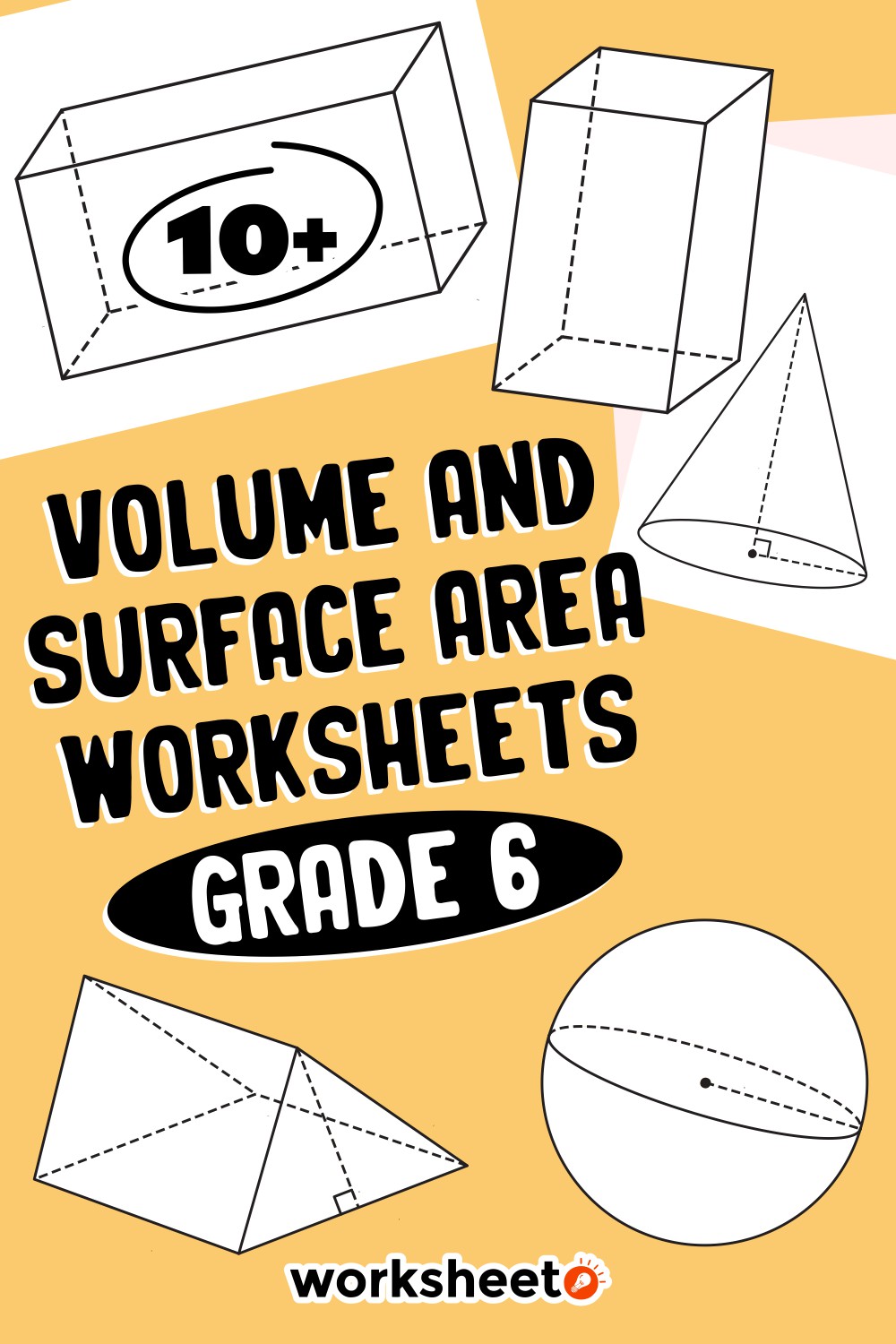 Volume and Surface Area Worksheets Grade 6