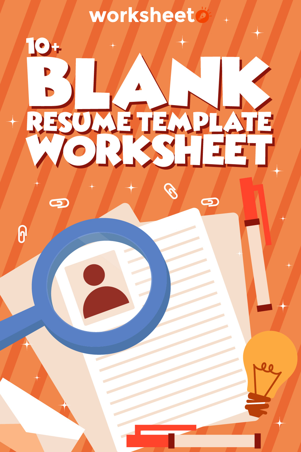 15 Images of Blank Resume Template Worksheet