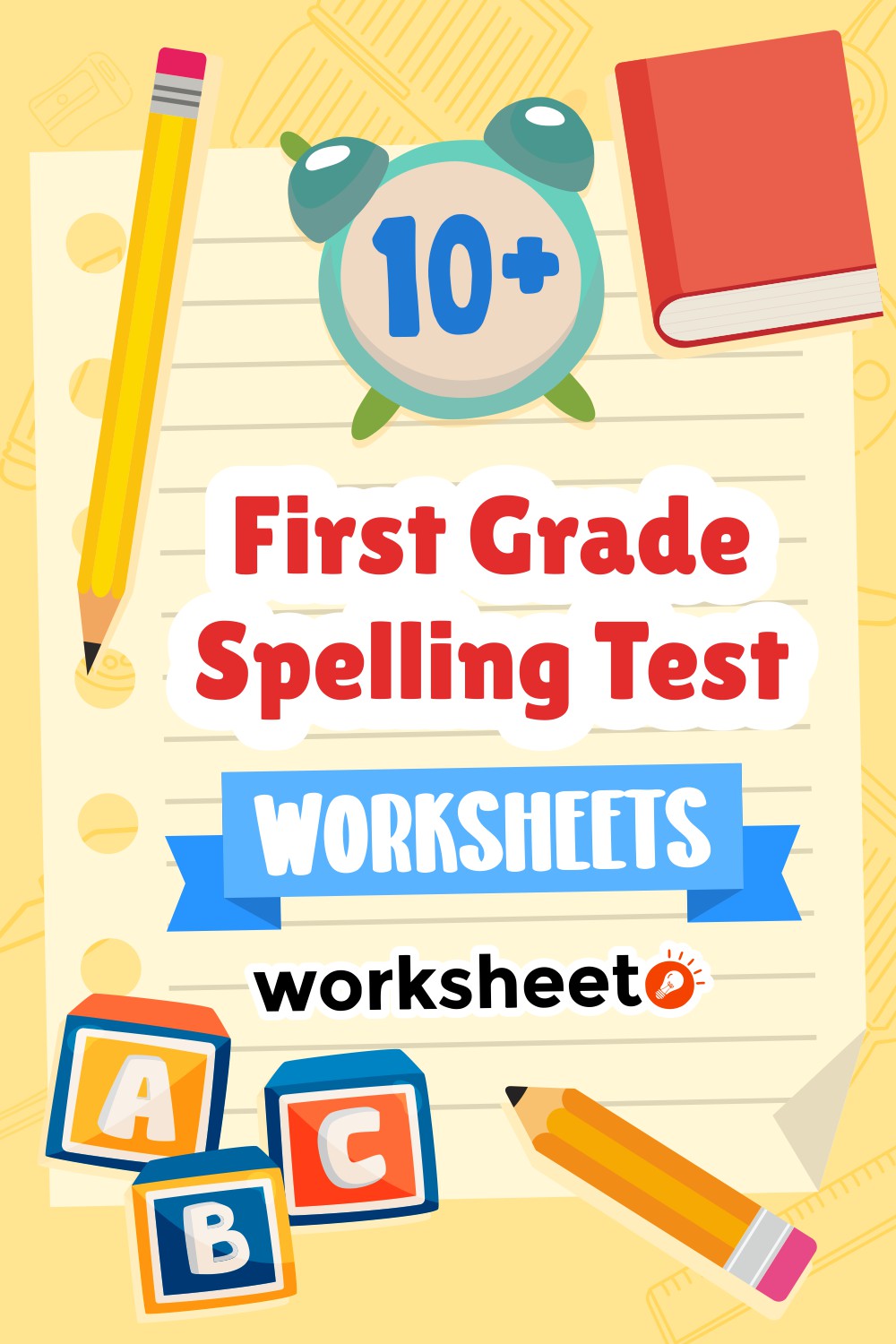 First Grade Spelling Test Worksheets