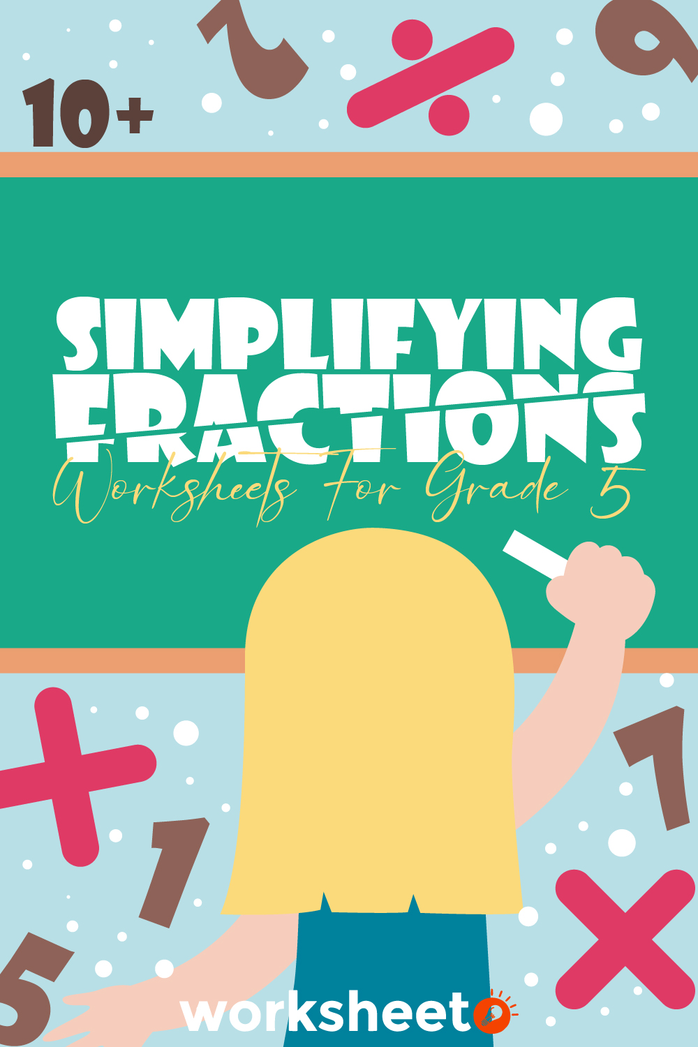 Simplifying Fractions Worksheets for Grade 5