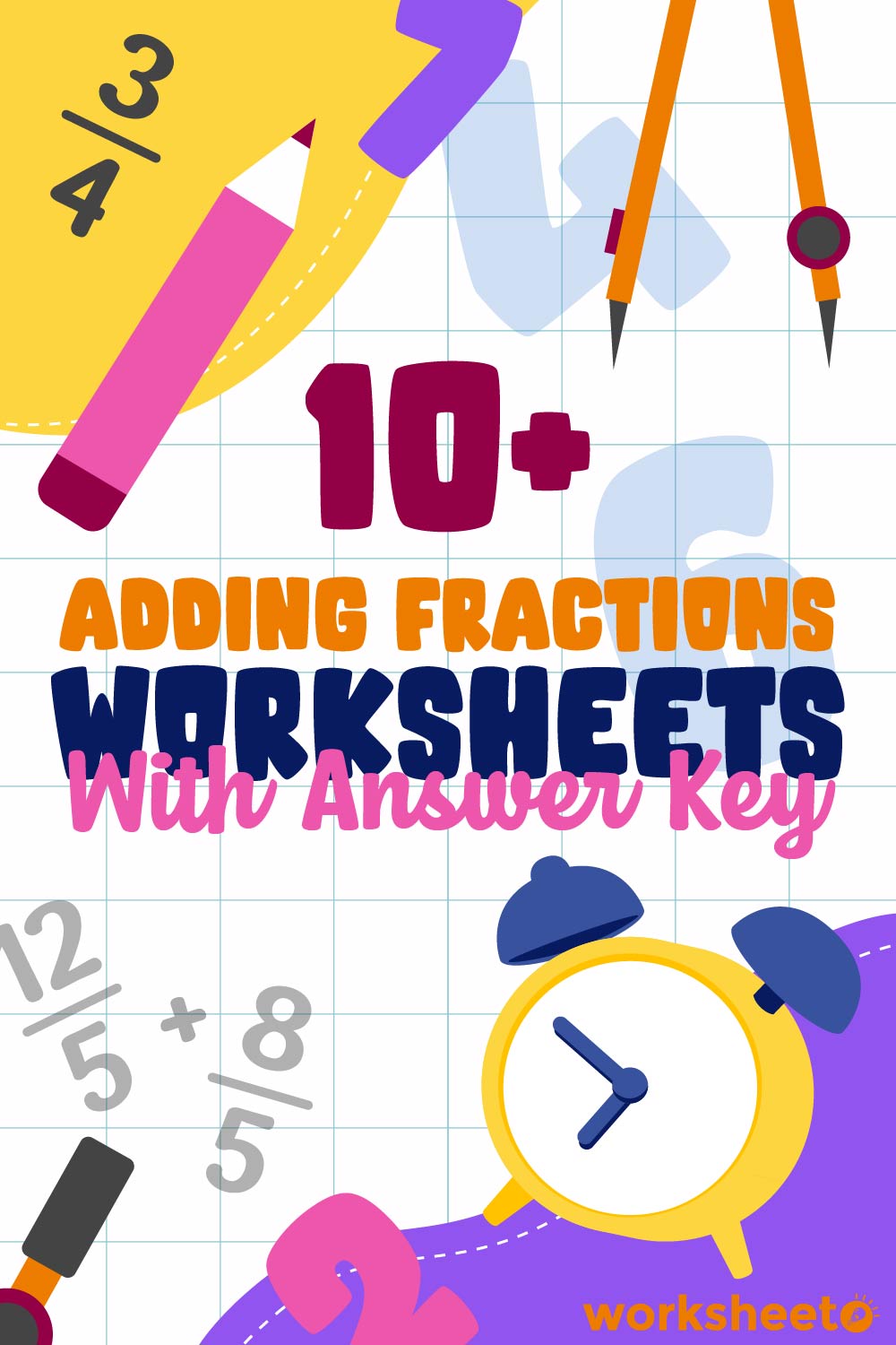 Adding Fractions Worksheets with Answer Key