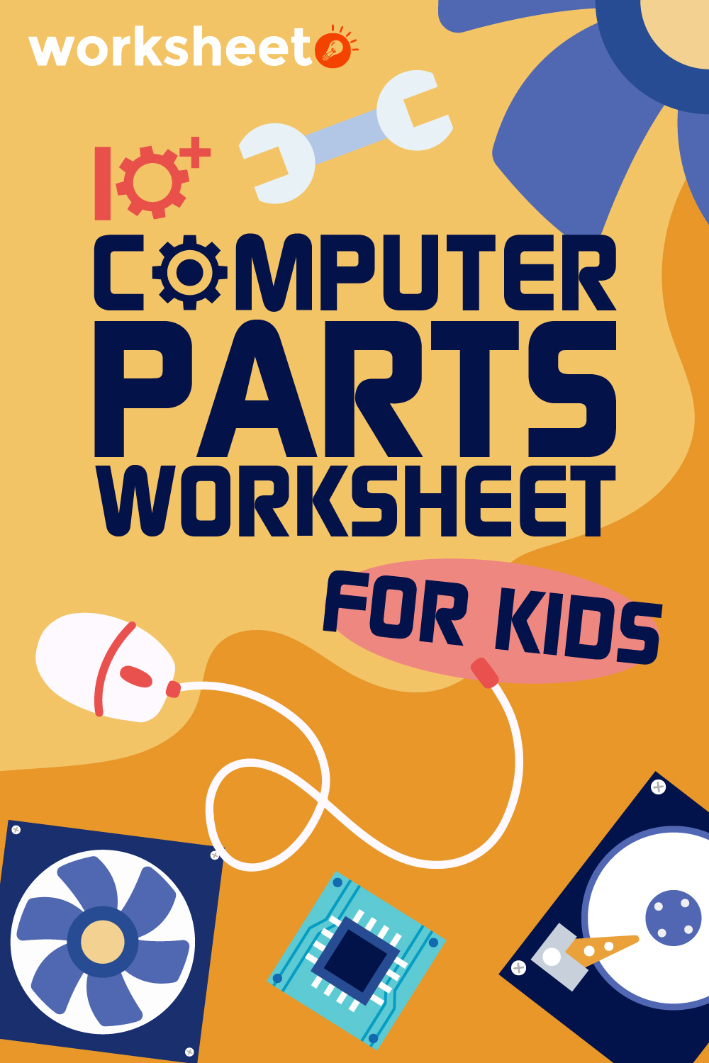 13 Images of Computer Parts Worksheet For Kids