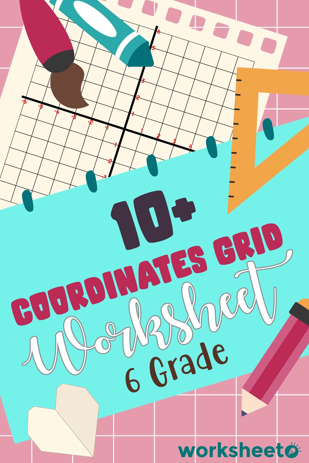 Coordinates Grid Worksheet 6 Grade