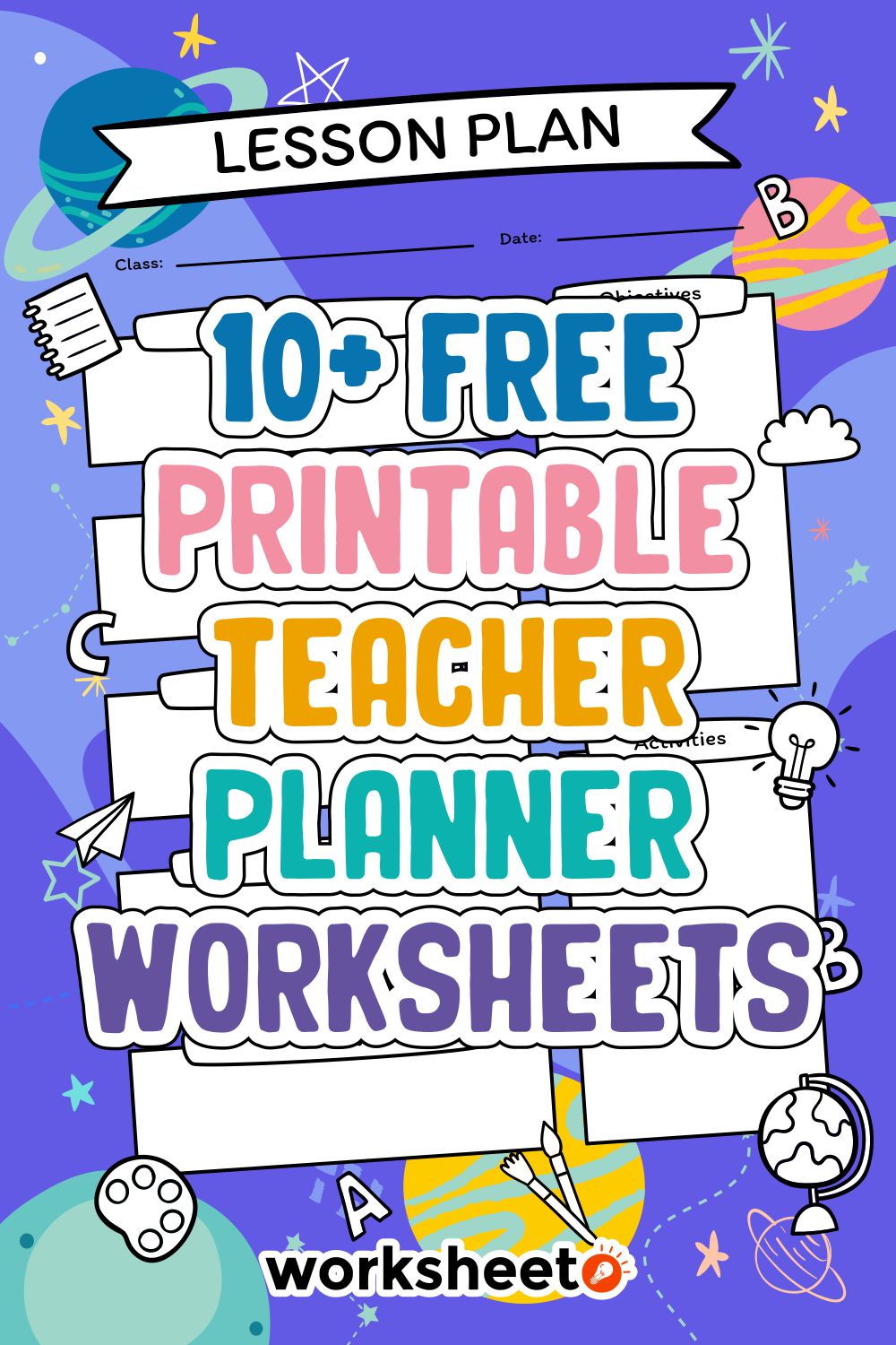 Free Printable Teacher Planner Worksheets