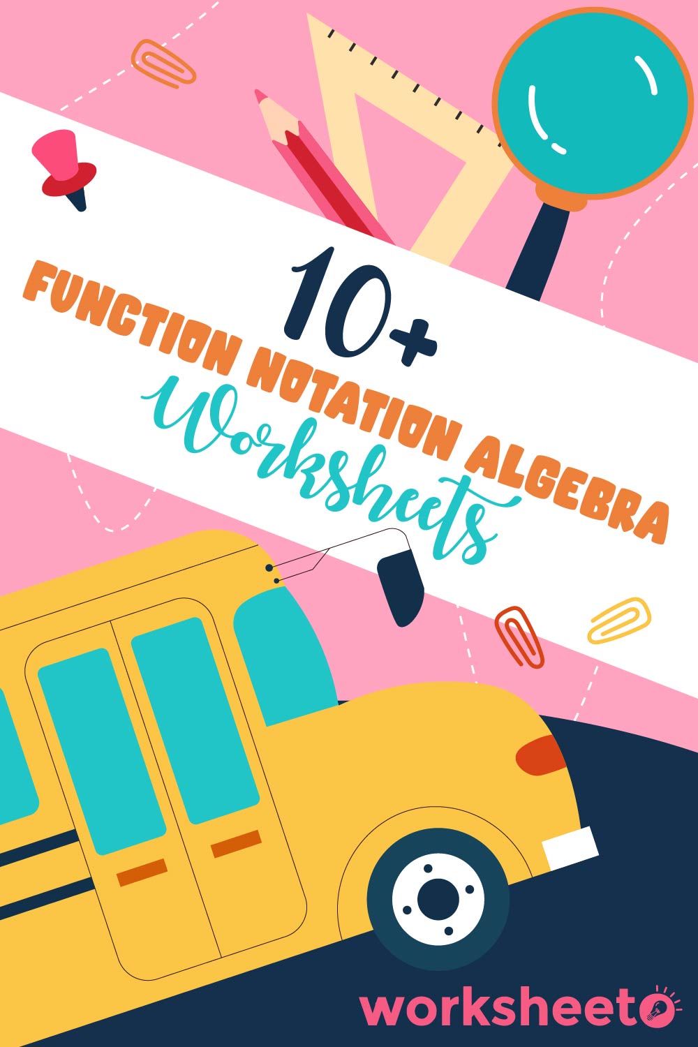 Function Notation Algebra Worksheets