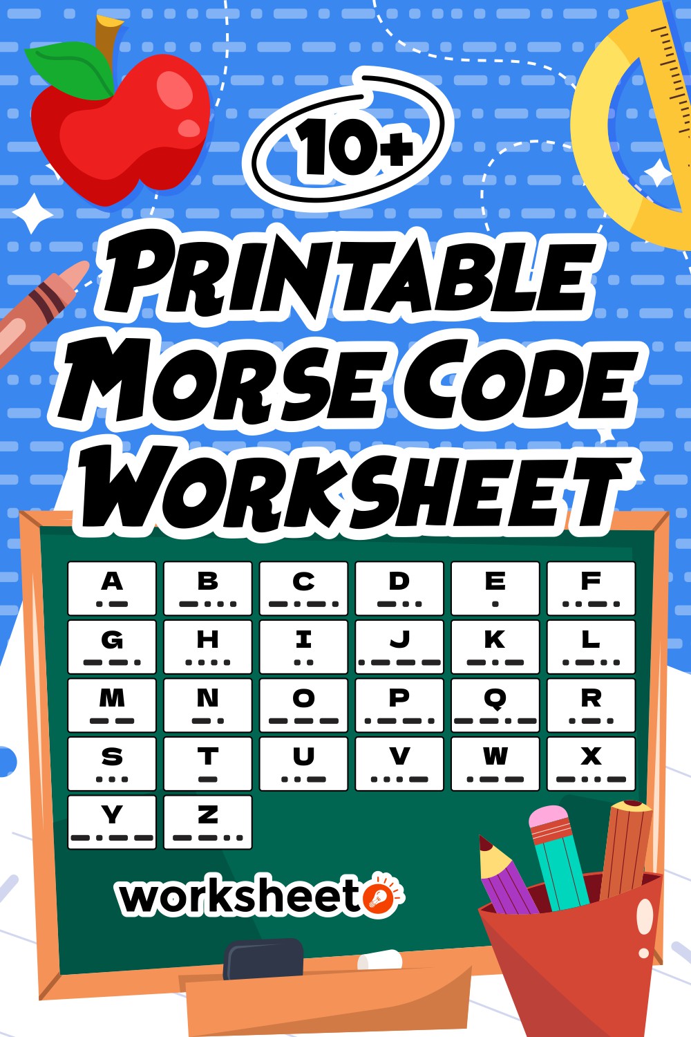 Printable Morse Code Worksheet