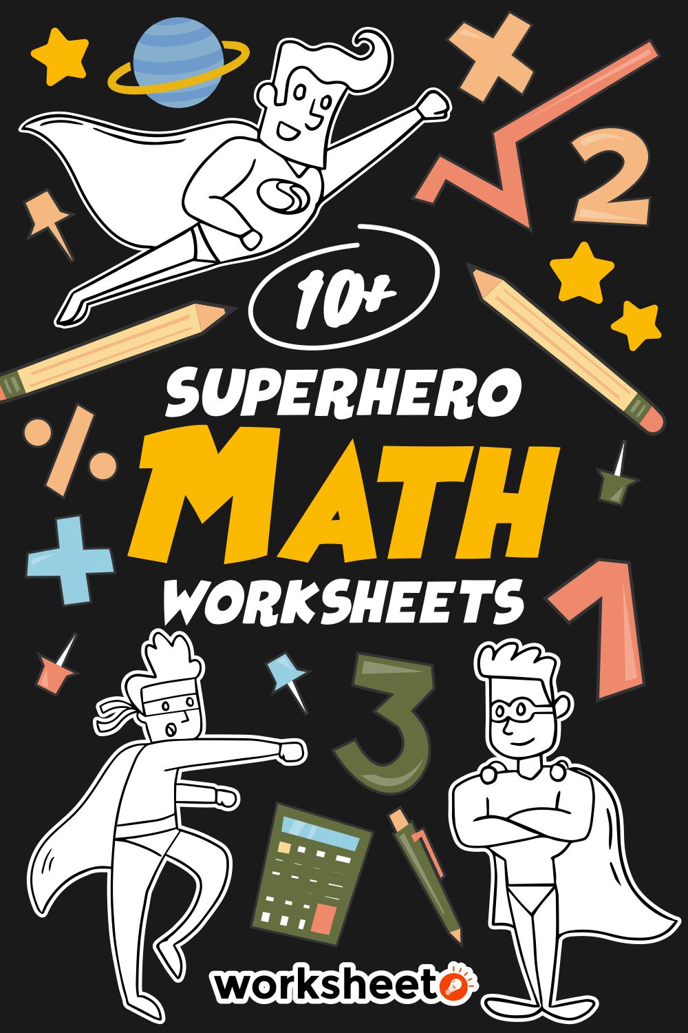 Superhero Math Worksheets