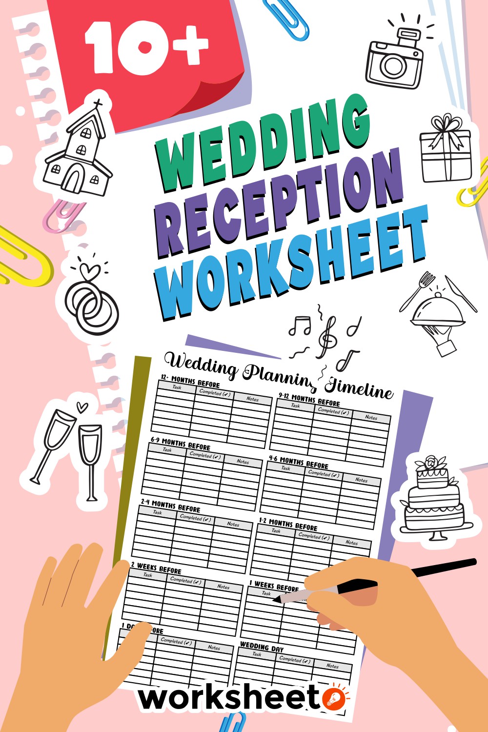 Wedding Reception Worksheet