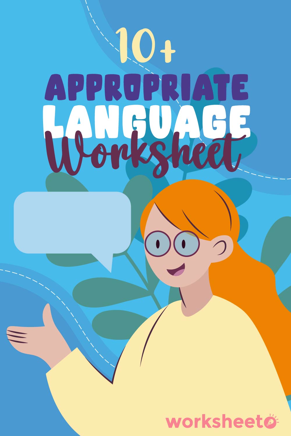 Appropriate Language Worksheet