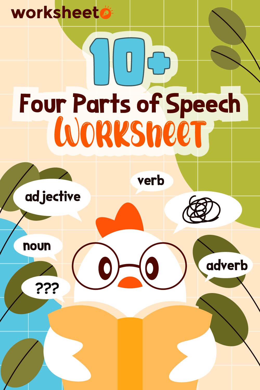 Four Parts of Speech Worksheet