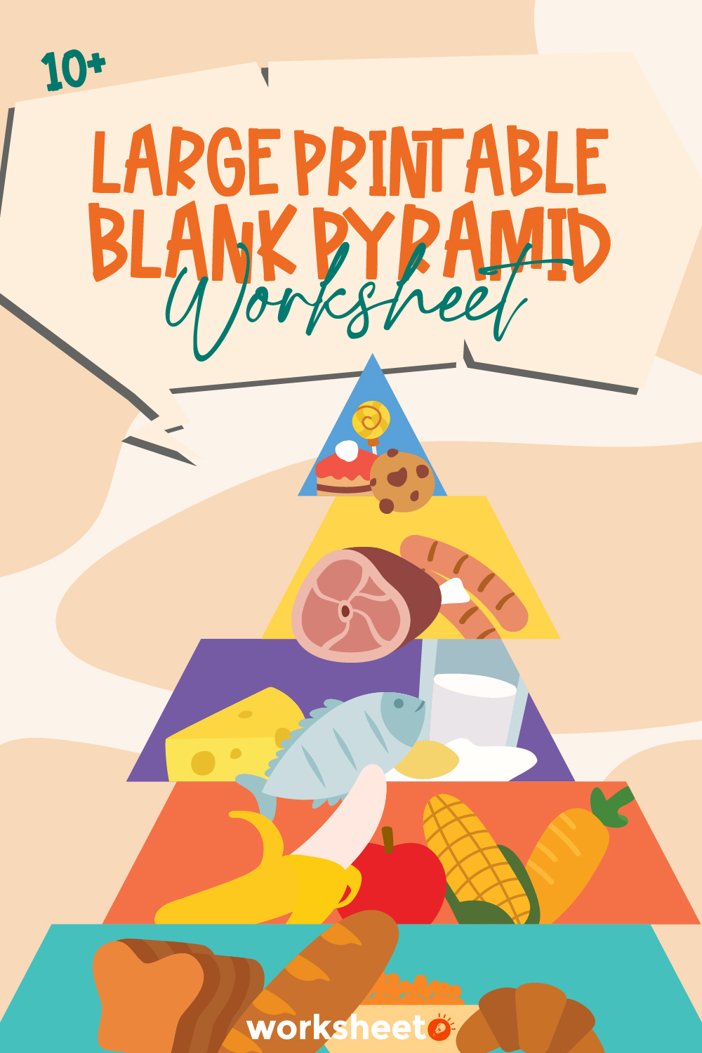 12 Images of Large Printable Blank Pyramid Worksheet