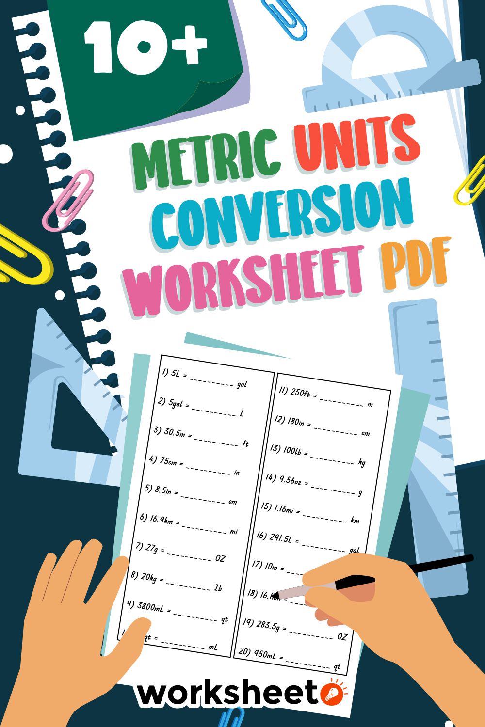 Metric Units Conversion Worksheet PDF