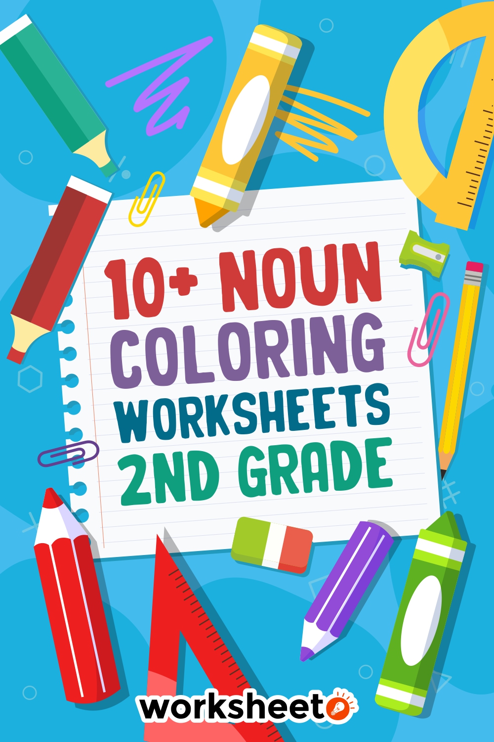 Noun Coloring Worksheets 2nd Grade