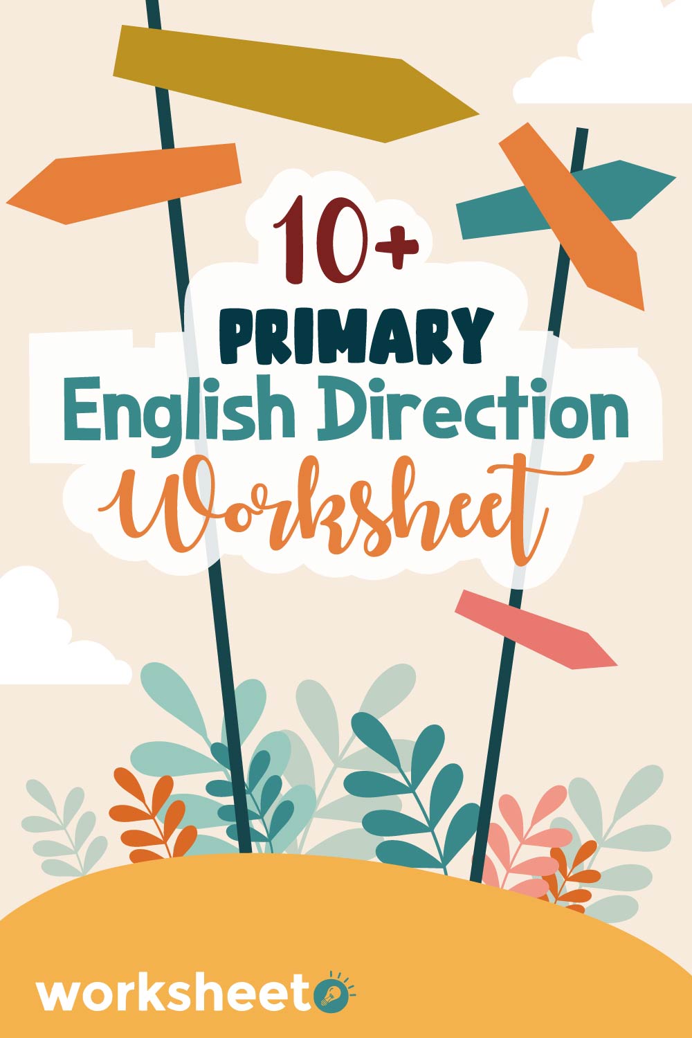 Primary English Direction Worksheet