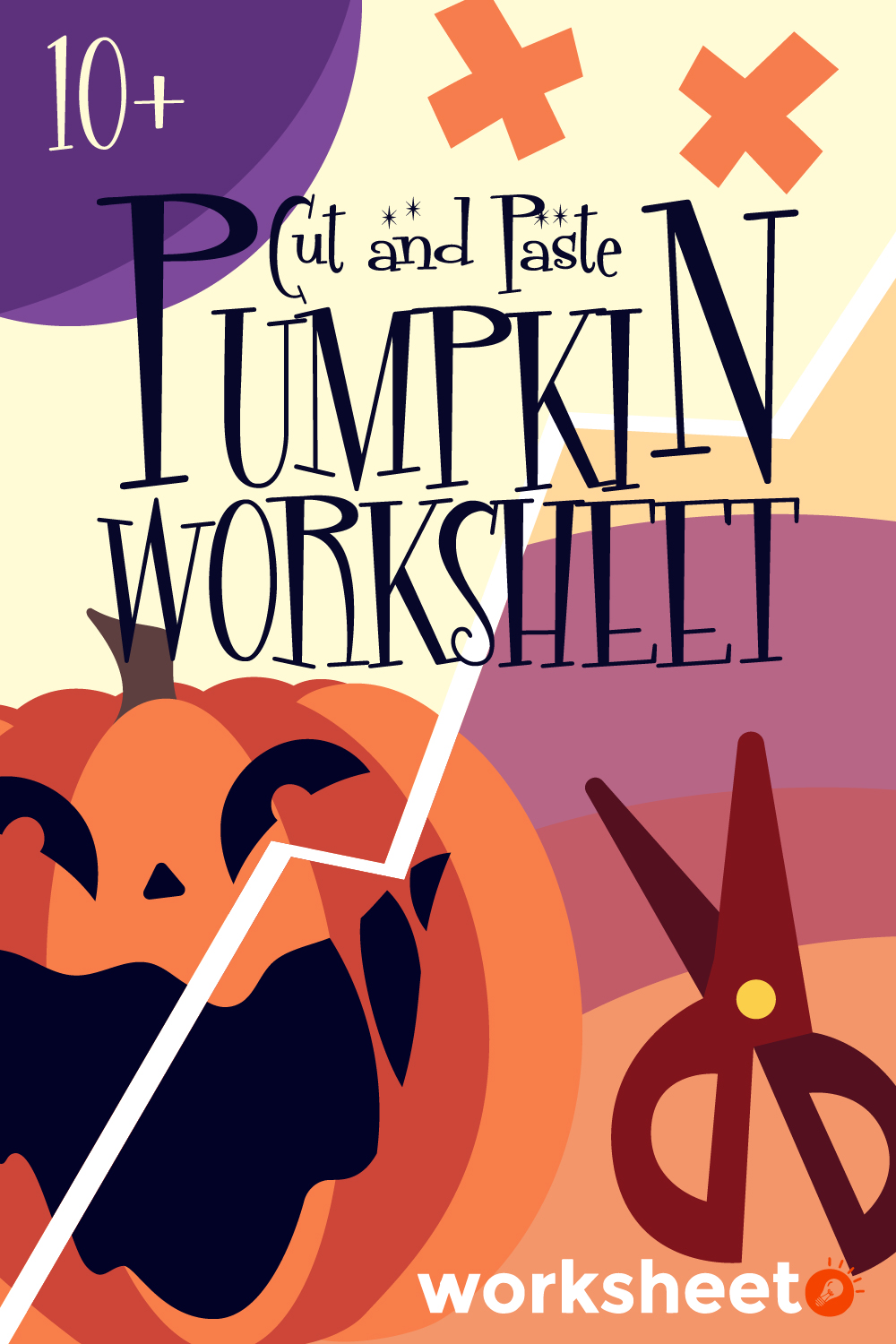 Cut and Paste Pumpkin Worksheet