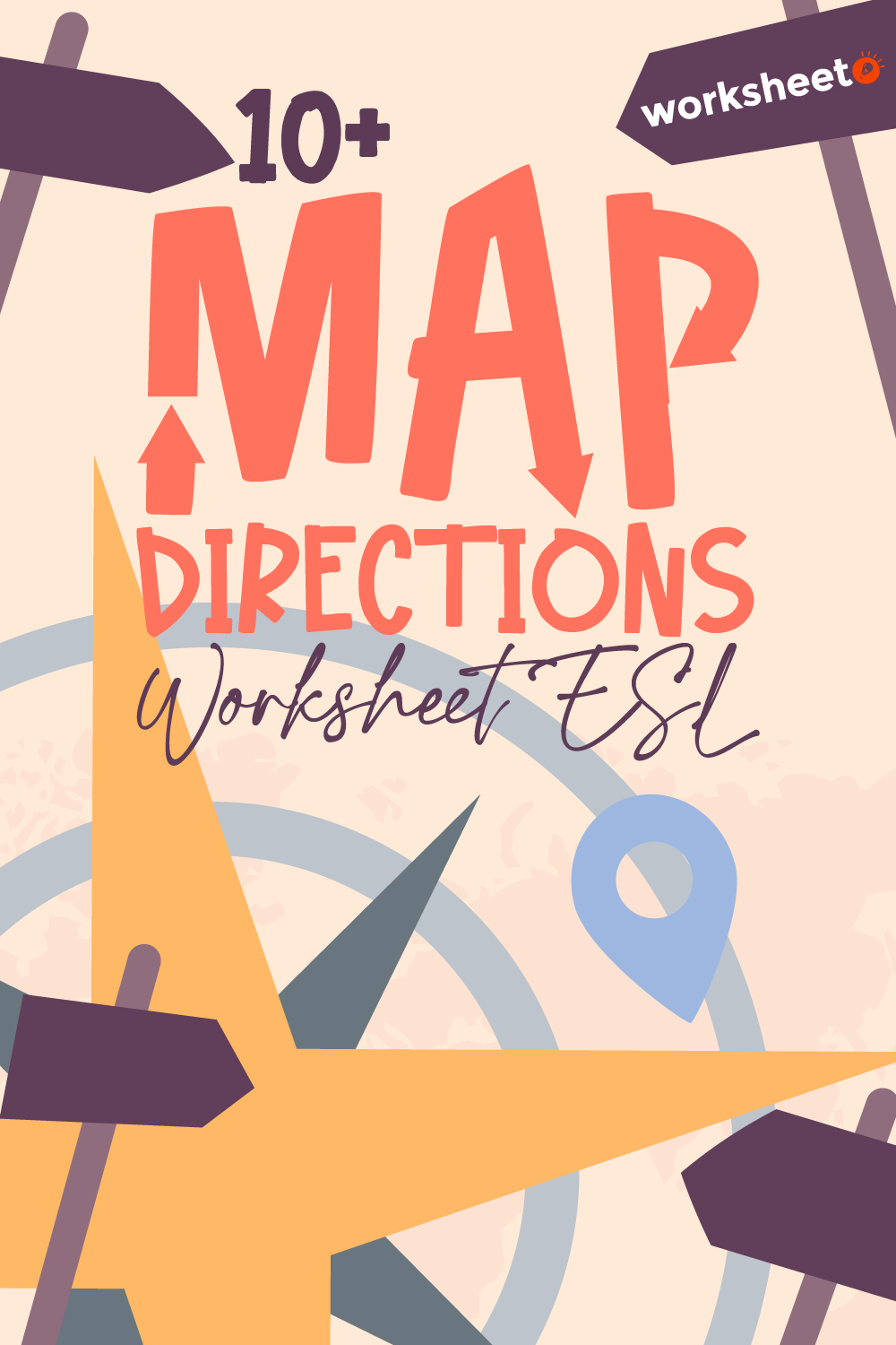 Map Directions Worksheet ESL