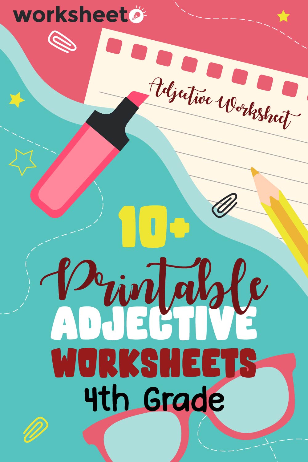 Printable Adjective Worksheets 4th Grade