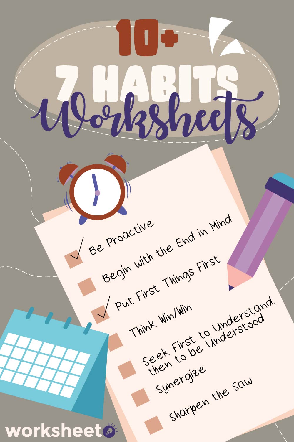 7 Habits Worksheets