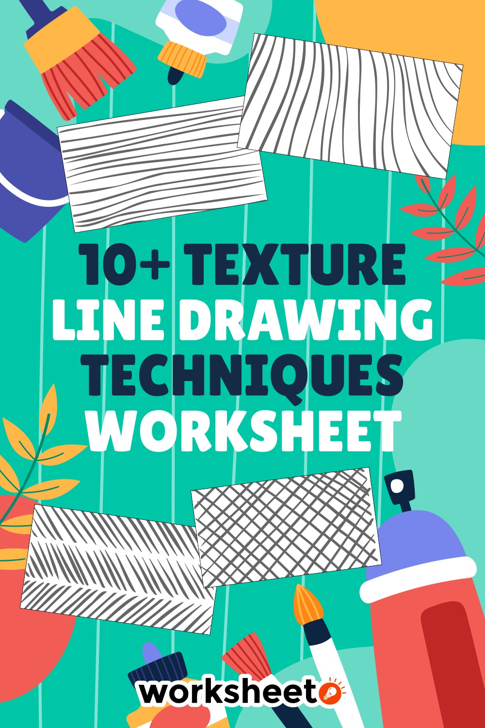 Texture Line Drawing Techniques Worksheet