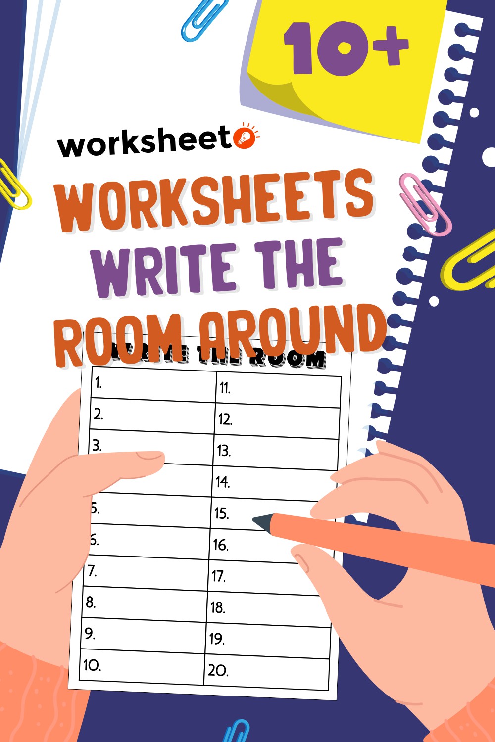 20 Images of Worksheets Write The Room Around