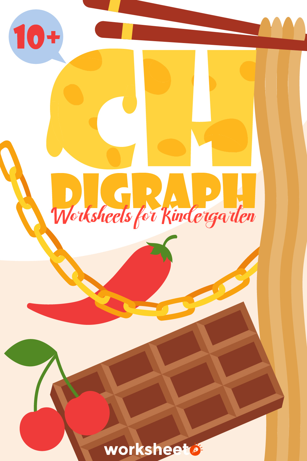 CH Digraph Worksheets for Kindergarten