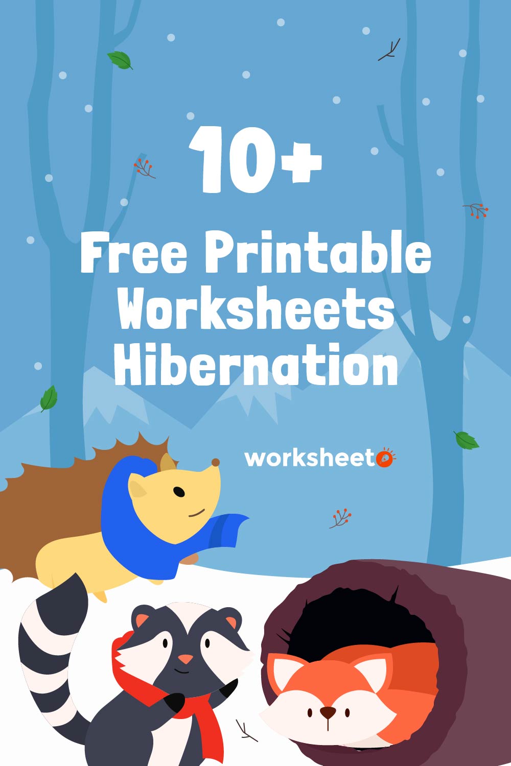 11 Images of  Printable Worksheets Hibernation