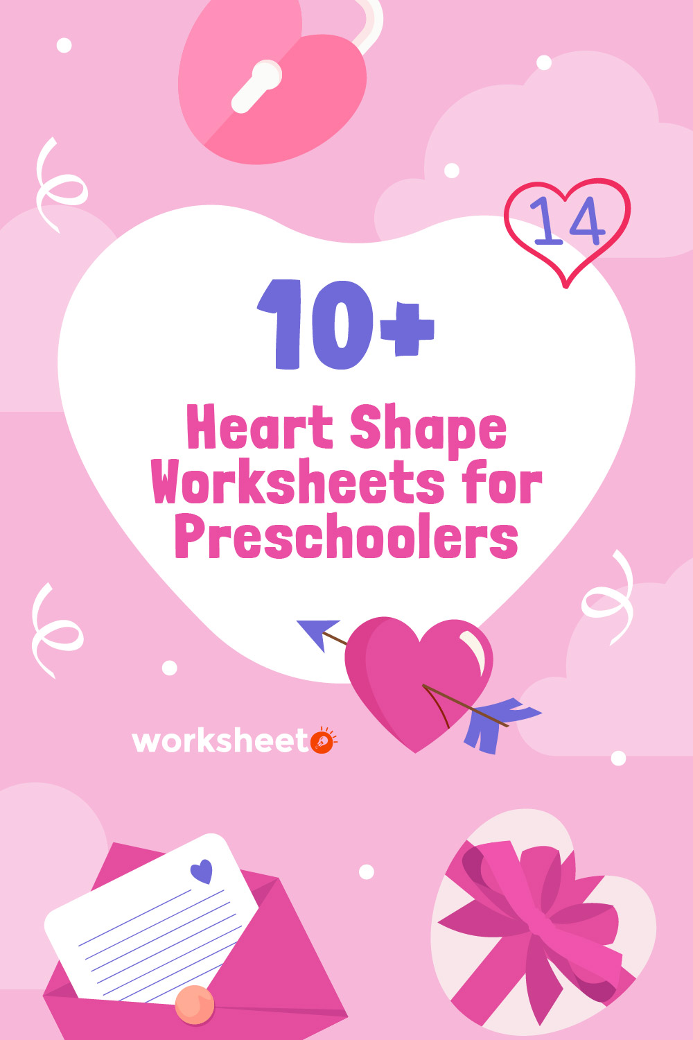 Heart Shape Worksheets for Preschoolers