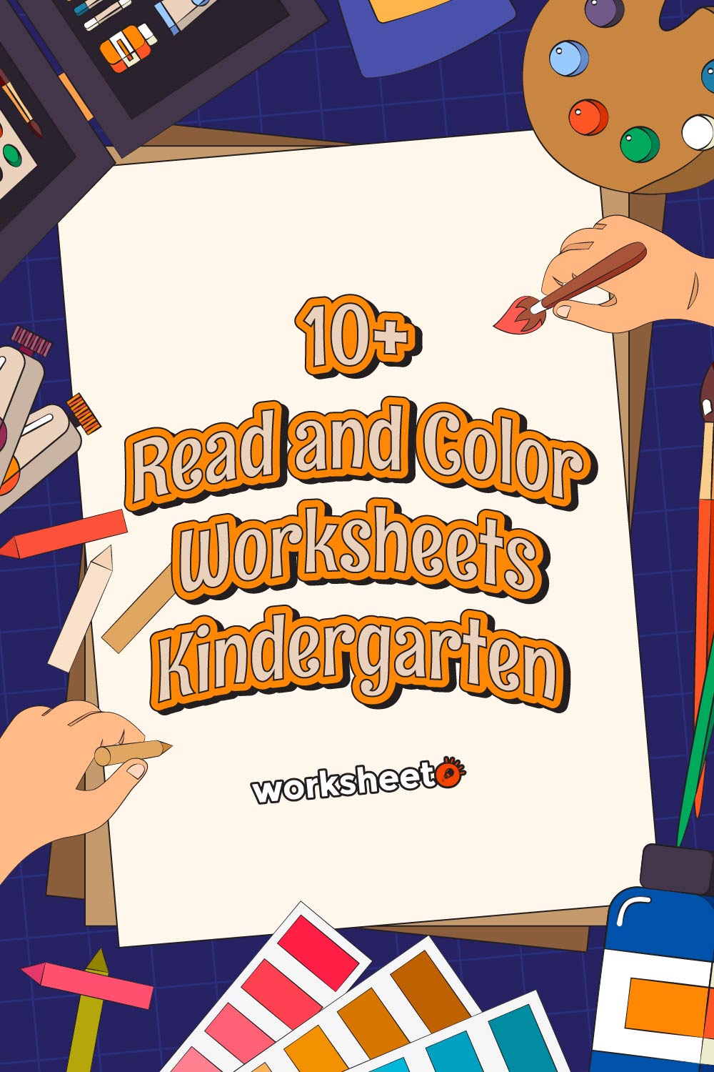 Read and Color Worksheets Kindergarten