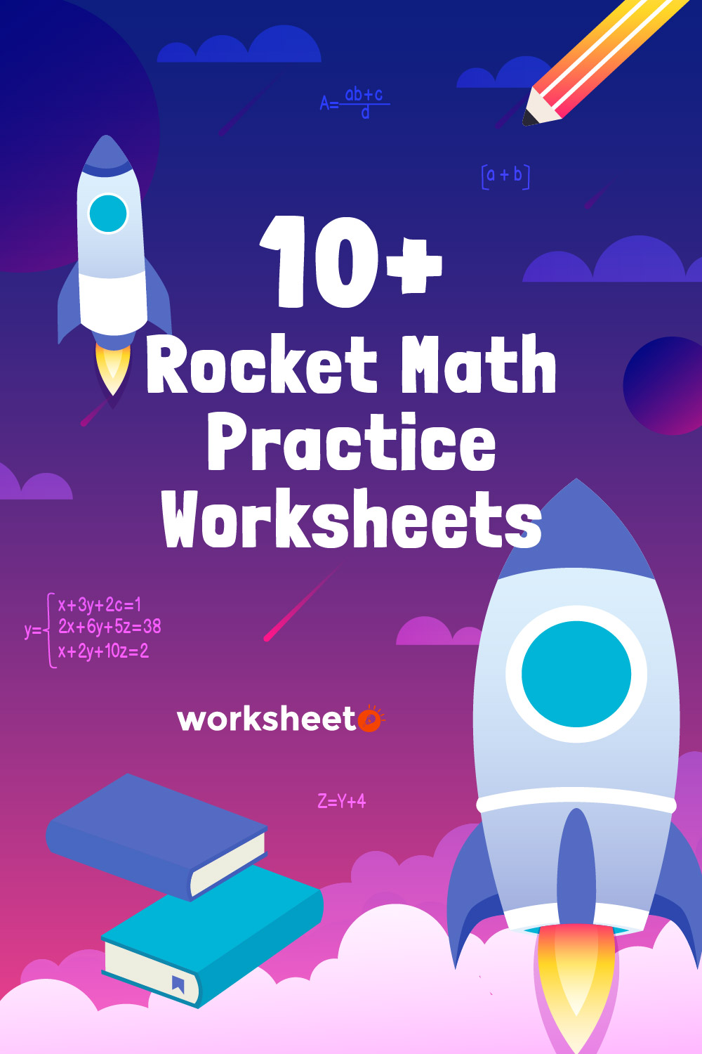 Rocket Math Practice Worksheets