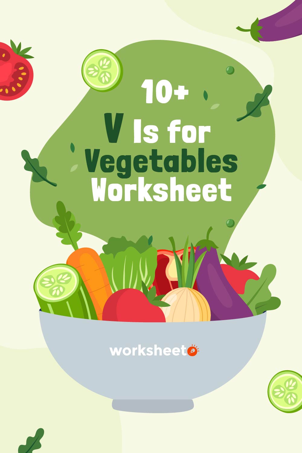 V Is for Vegetables Worksheet